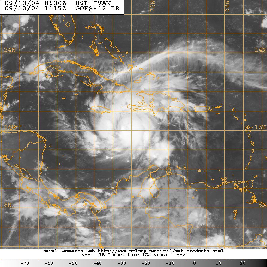 cyclone Ivan 10 Septembre 2004