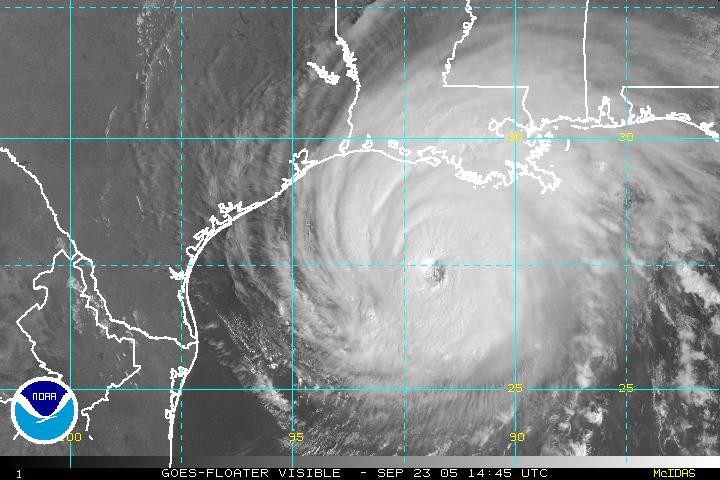 Image cyclone Rita 23 Septembre 2005