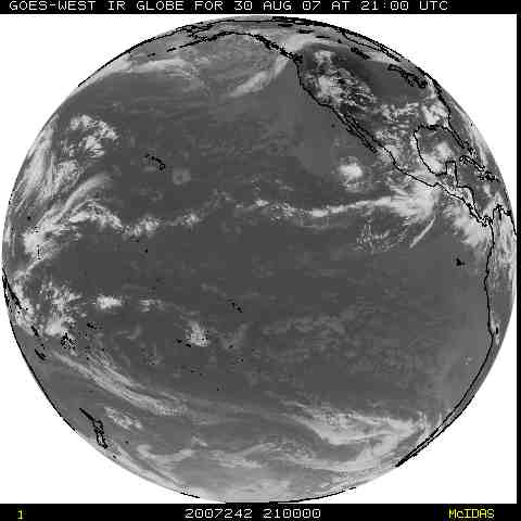Image satellite tempete tropicale Henriette