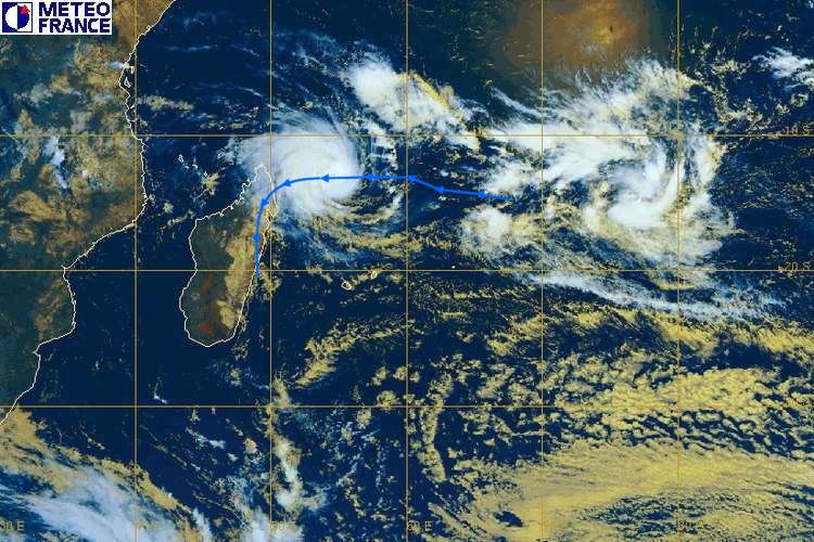 Image satellite cyclone Indlala