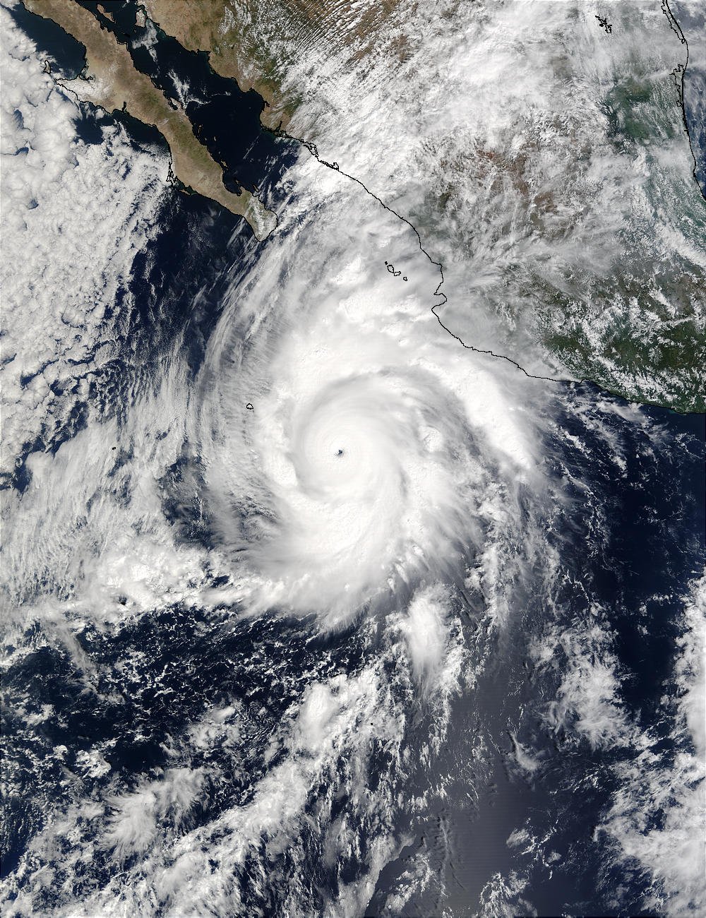 Image satellite Ouragan Kenna 24 Octobre 2002