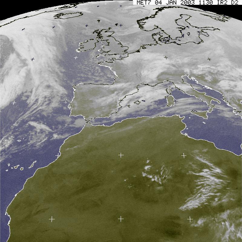 Image satellite 4 Janvier 2003
