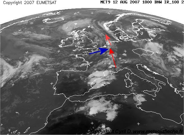 Image satellite 12 Aout 2007