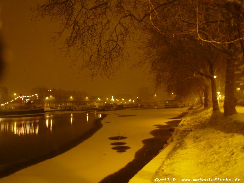 Canal Saint Flix sous la neige