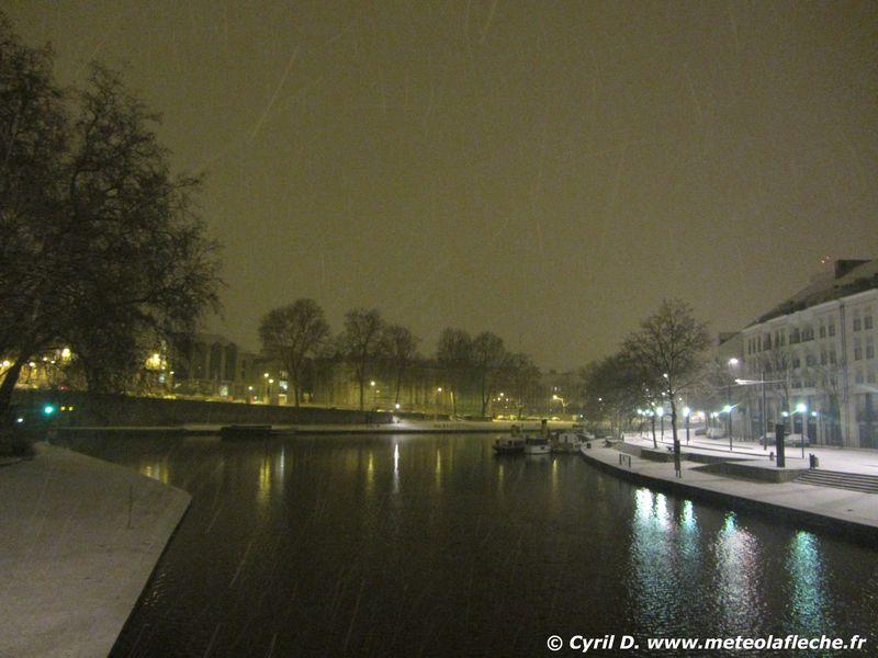 Pont Saint Mihiel sous la neige