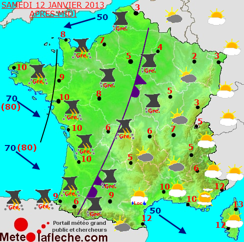 Temps Samedi 12 Janvier 2013 apres midi