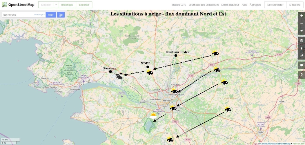 Situation neige Nantes NDDL