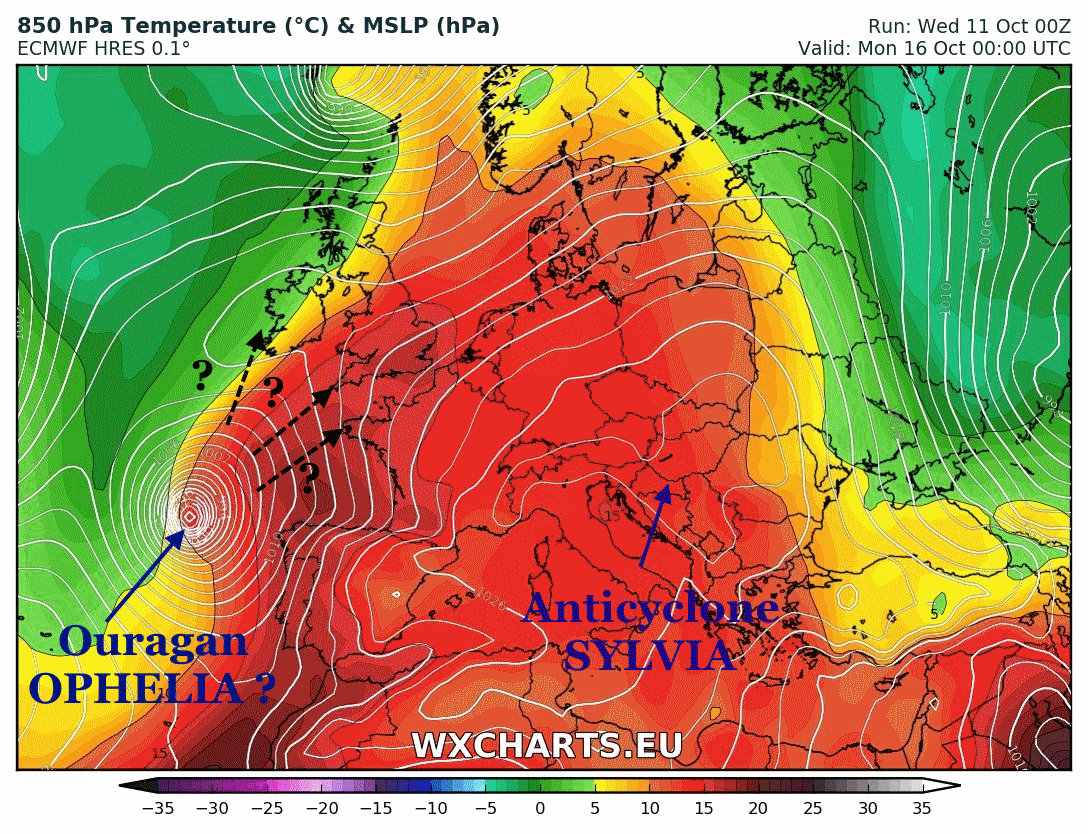 171016 02h Ophelia Temperature 850 hPa