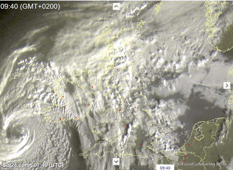 Ophelia Ouragan Irlande 09h40 16 Octobre 2017