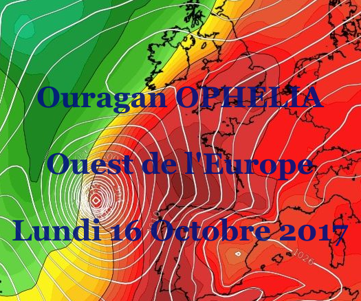 Prevision Ouragan Ophelia