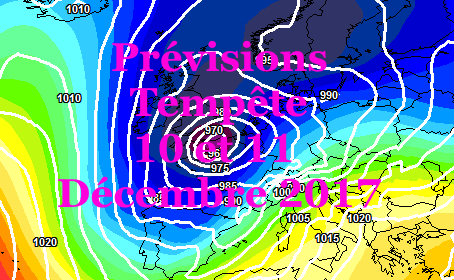 Prevision tempete 11 Decembre