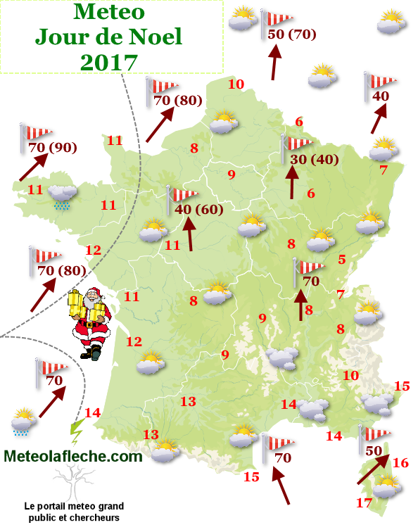 Meteo jour Noel 2017