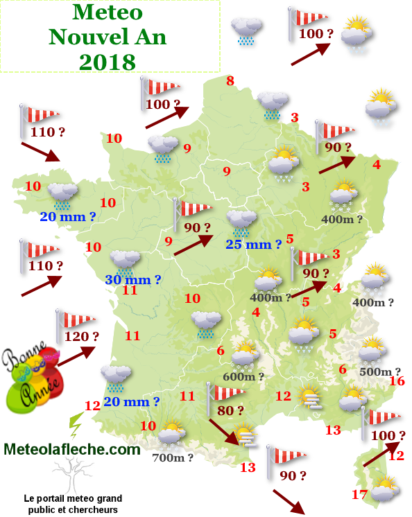 Meteo jour Nouvel An 2018