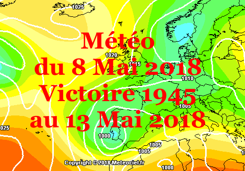 Meteo du 8 au 13 Mai 2018