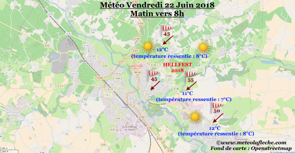 Meteo 22 Juin 2018 matin Hellfest