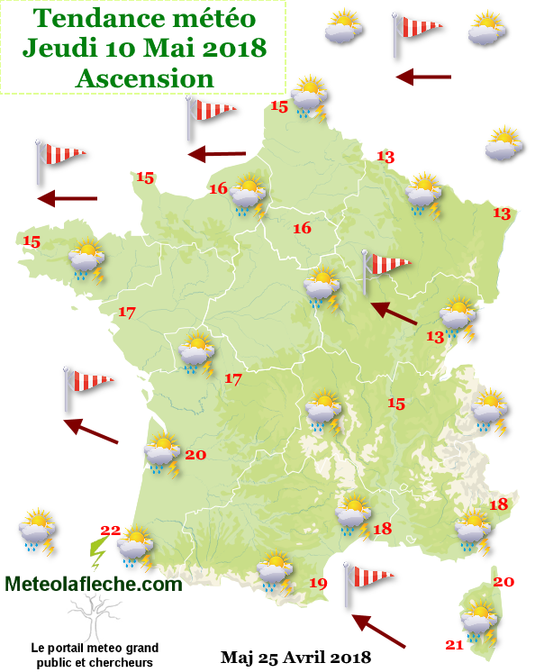 Meteo 10 Mai 2018