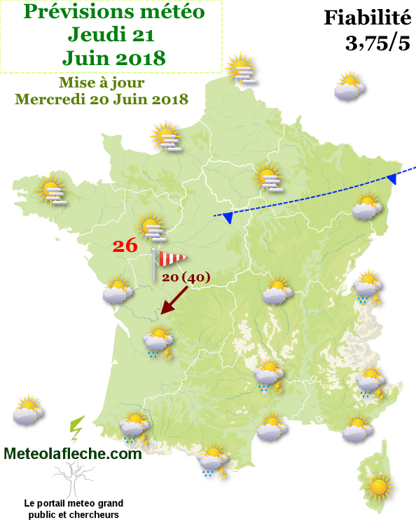 Meteo Jeudi 21 Juin 2018