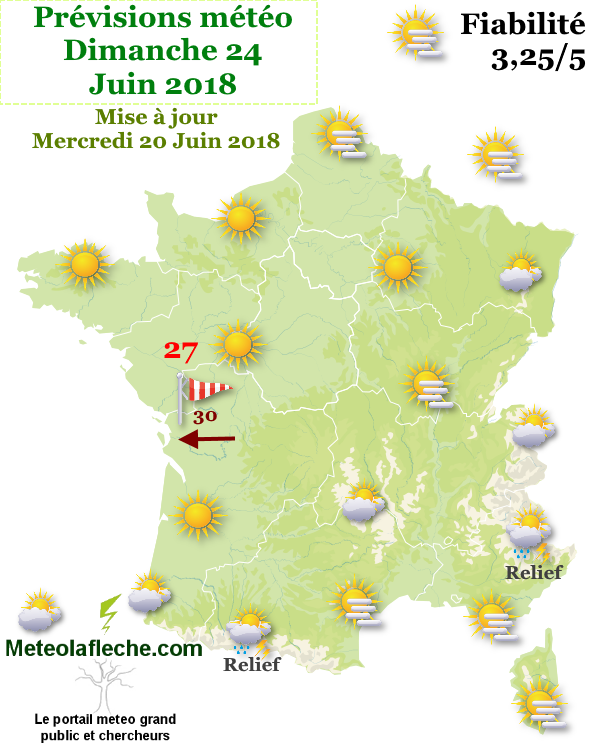 Meteo Dimanche 24 Juin 2018