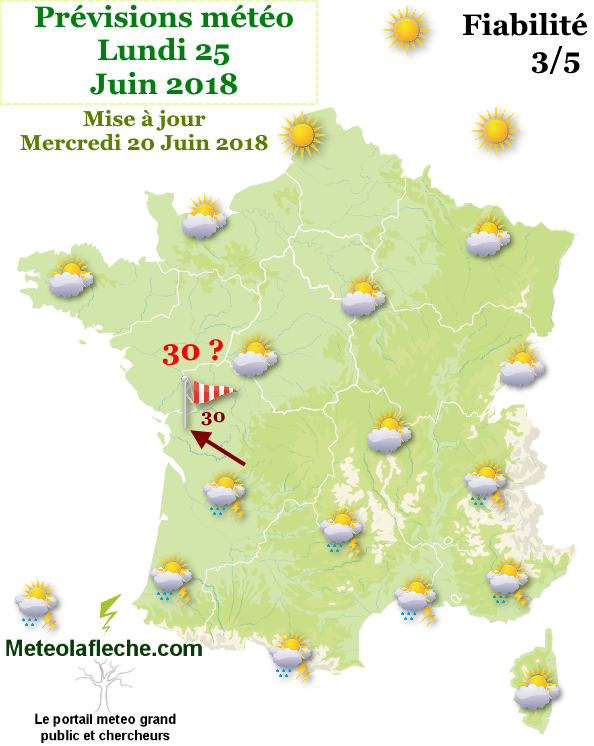 Meteo Lundi 25 Juin 2018