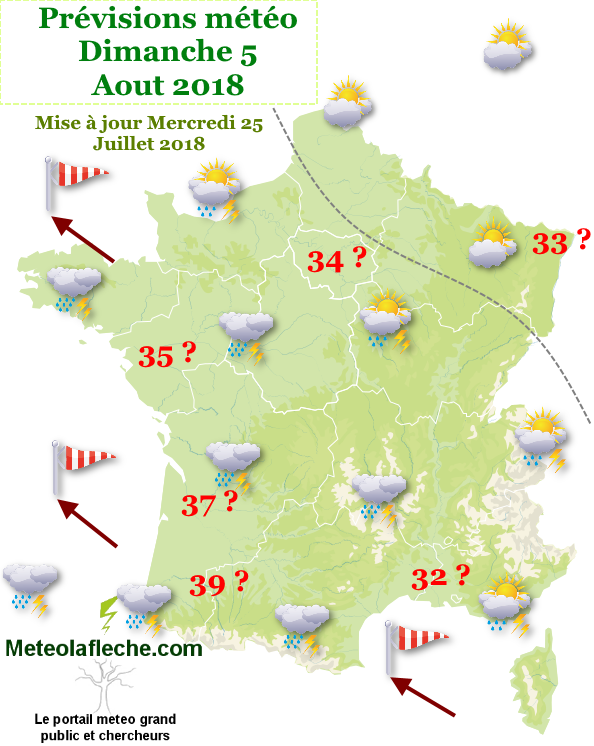 Meteo Dimanche 5 Aout 2018