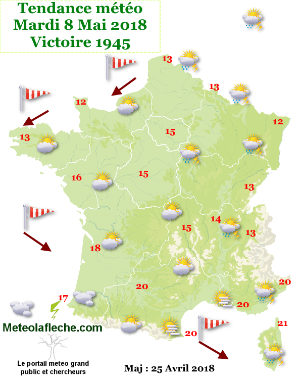 meteo 8 Mai 2018