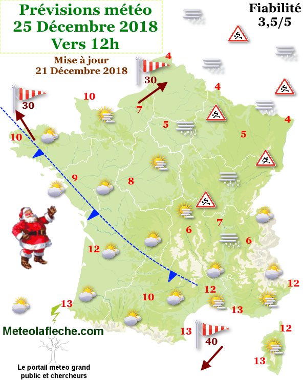 Meteo Noel 2018