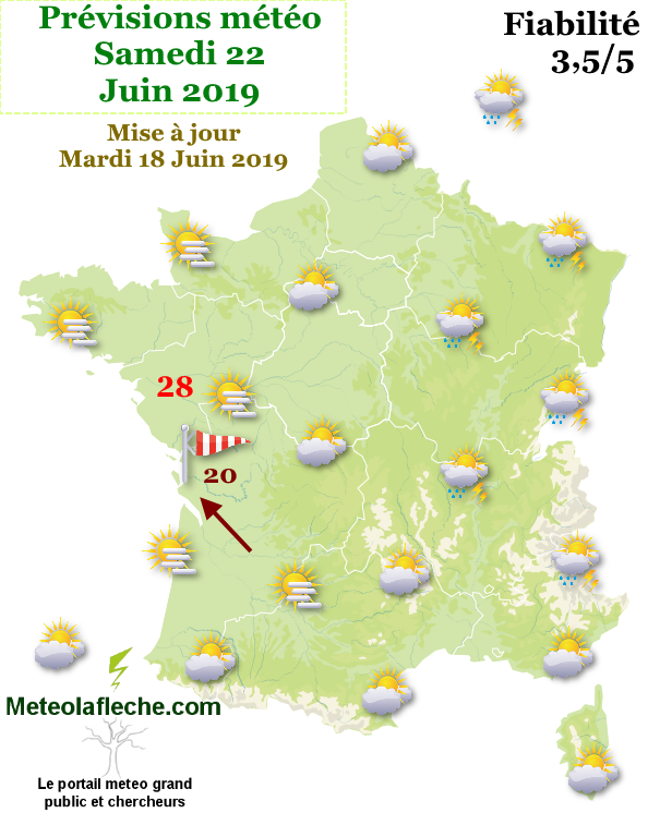 Meteo Samedi 22 Juin 2019