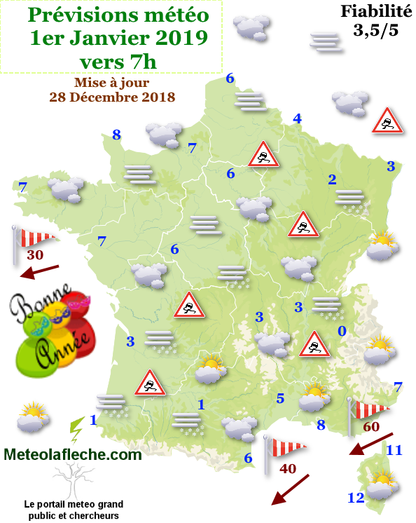 Meteo Nouvel An 2019