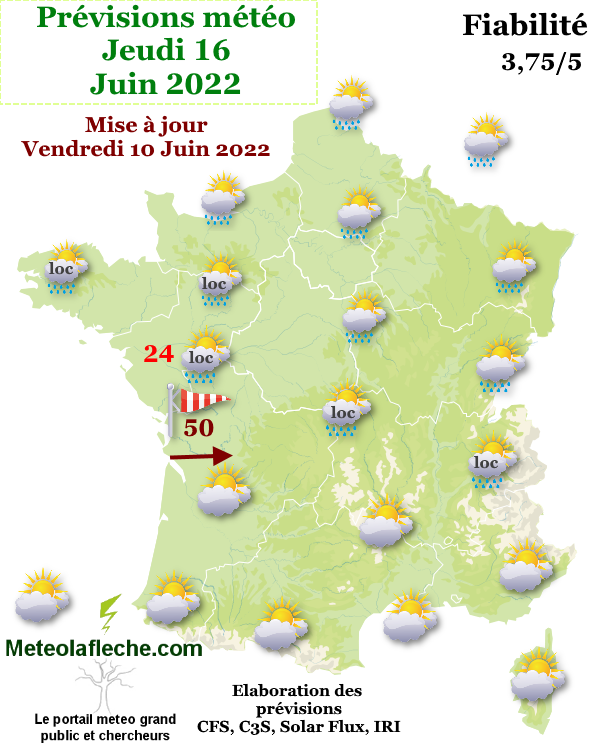 Meteo Jeudi 16 Juin 2022