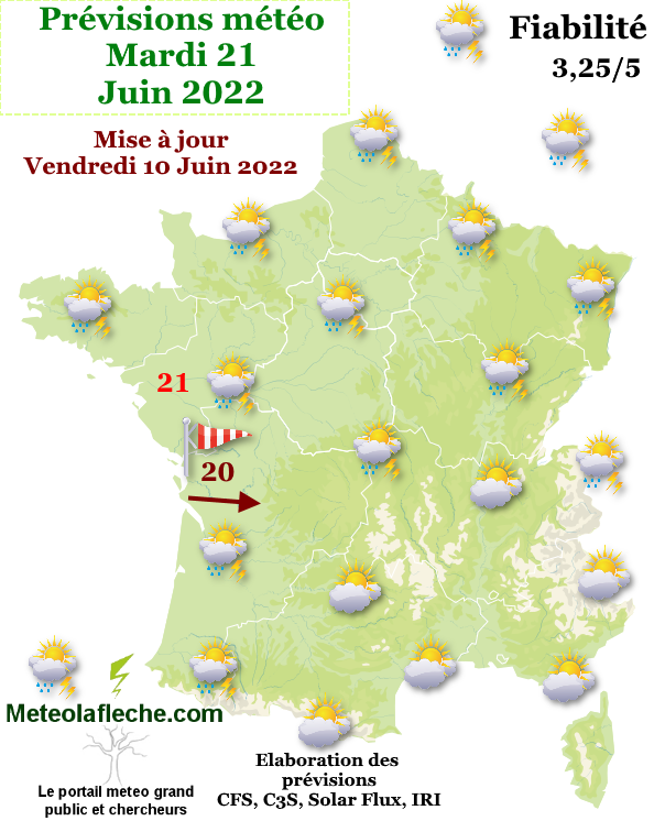 Meteo Mardi 21 Juin 2022