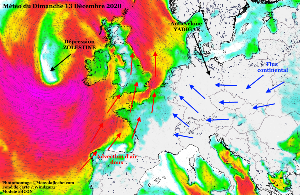 Météo du Dimanche 13 Décembre 2020