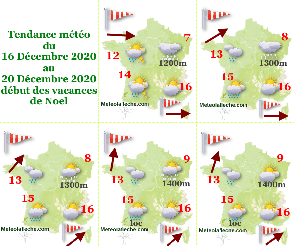 Météo 20 Décembre 2020 vacances Noel