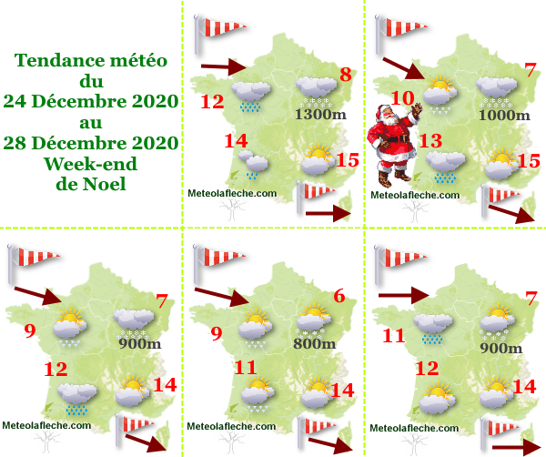 Météo Week-end de Noel 2020