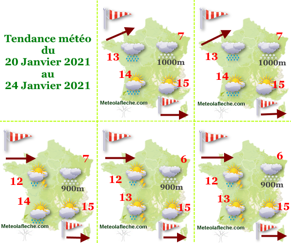 météo du 20 au 24 Janvier 2021