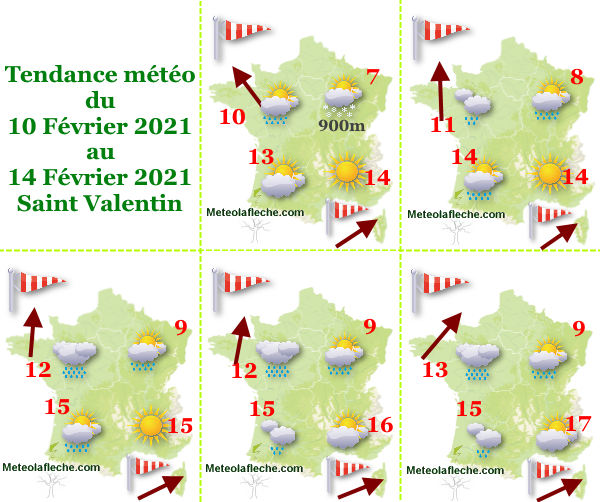 Météo du 10 au 14 Février 2021