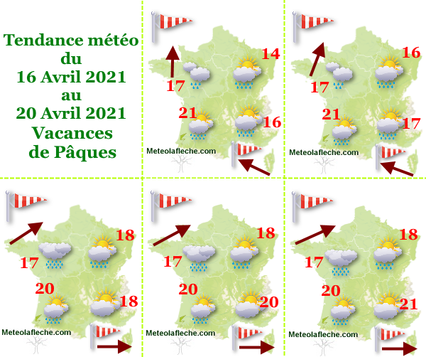 Météo du 16 au 20 Avril 2021