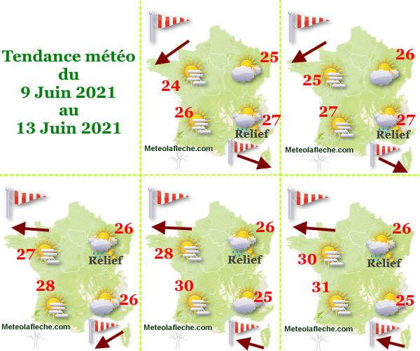 Météo du 13 Juin 2021