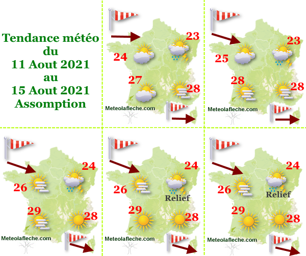 Météo 15 Aout 2021 Assomption