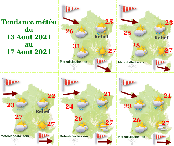 Météo 17 Aout 2021 