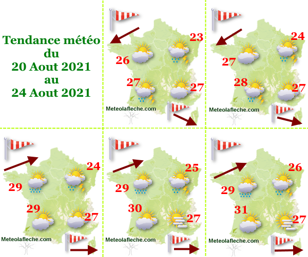 Météo 24 Aout 2021