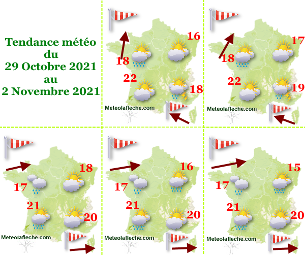 Météo 2 Novembre 2021 humide