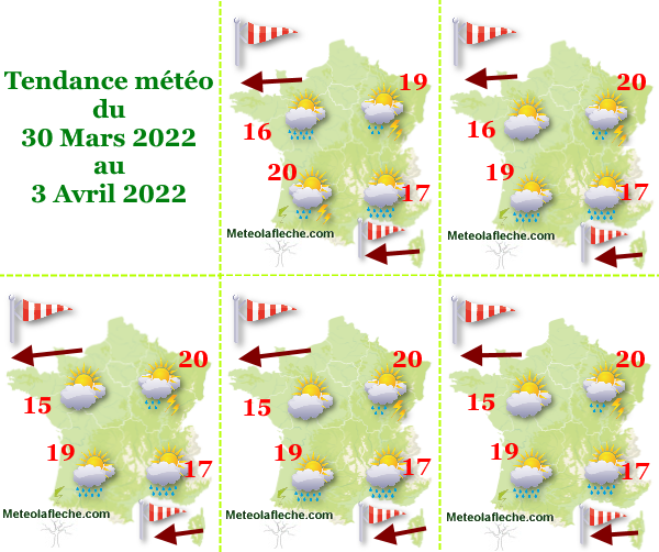 Météo 4 Avril 2022