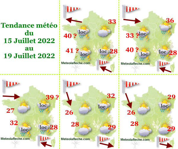Météo 19 Juillet 2022 France