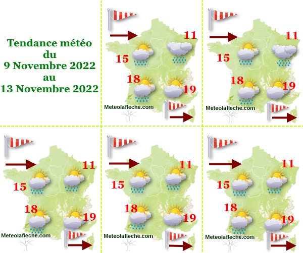 Météo 13 Novembre 2022 France