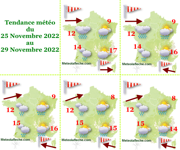 Météo 29 Novembre 2022 France
