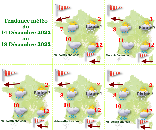 Météo 18 Décembre 2022