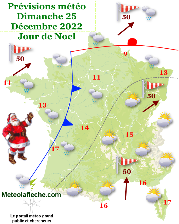 Météo Jour Noel 2022