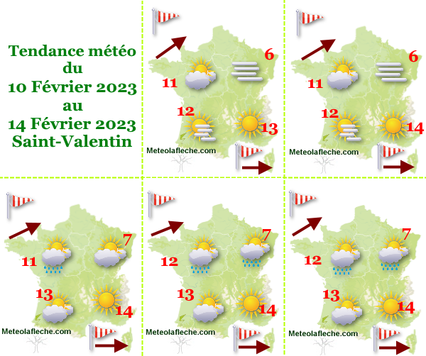 Météo 14 Février 2023 France