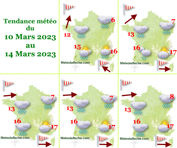 Météo 14 Mars 2023 France