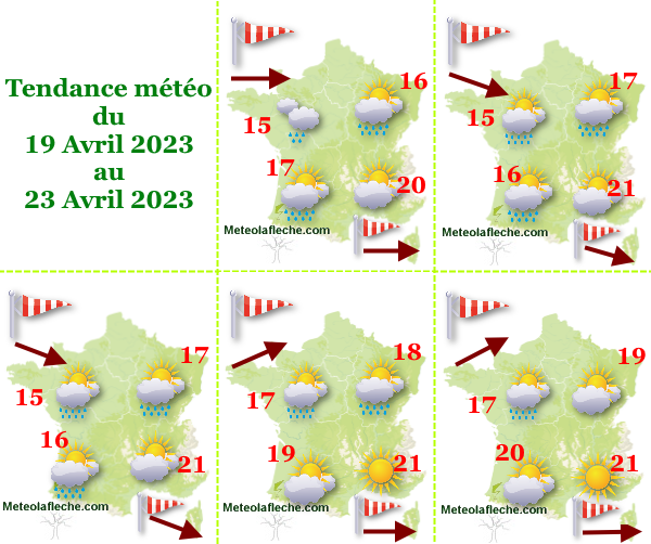 Météo 23 Avril 2023 France